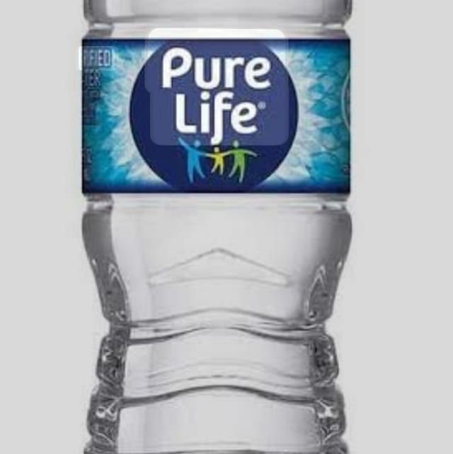 Bottled water.