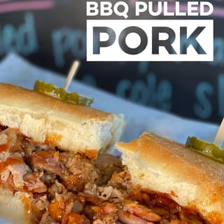 BBQ pulled pork sandwich